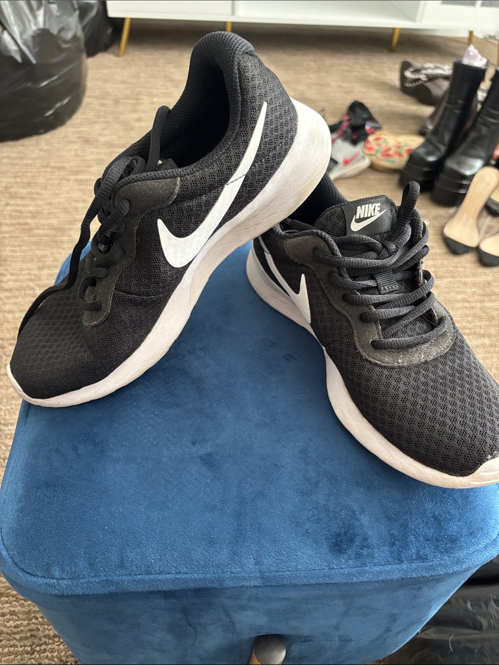 Nike Black and White Kids Sneakers